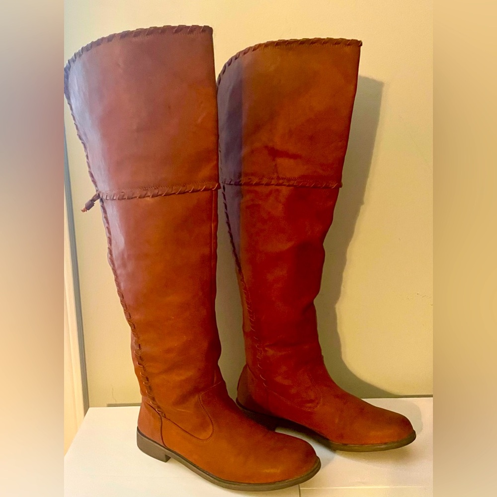Tall Brown Riding Boots
